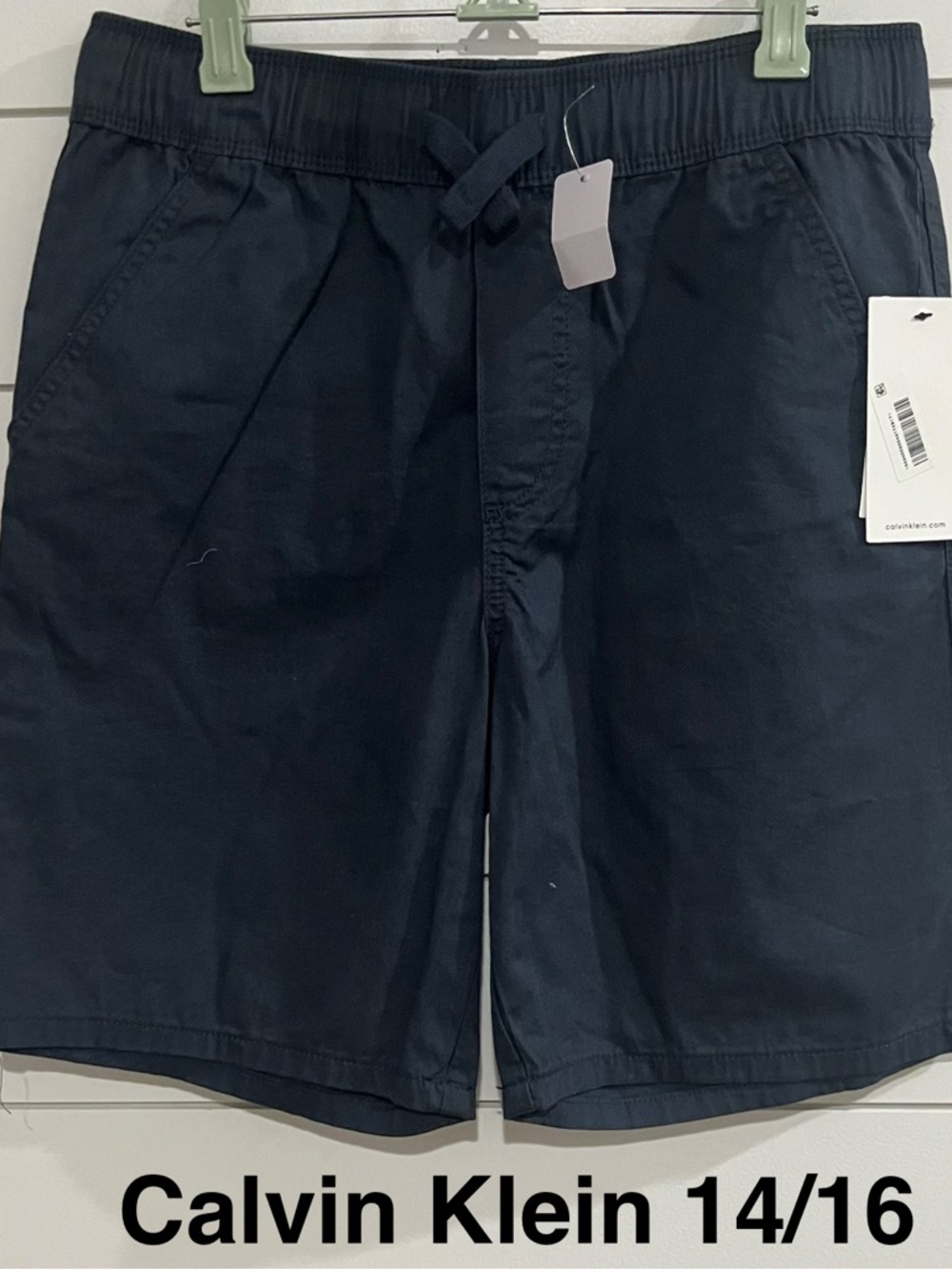 Calvin Klein Jeans Dark Navy Elastic-Waist Boys' Pull-On Shorts